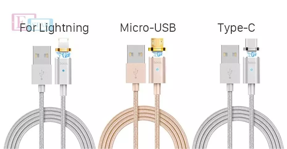 Магнітний кабель для заряджання смартфона Hoco U16 Magnetic Absorption Магнітний кабель для заряджання смартфона Hoco U16 Magnetic Absorption