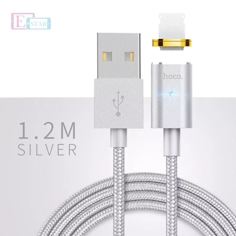 Магнітний кабель для заряджання смартфона Hoco U16 Magnetic Absorption Lightning to USB Магнітний кабель для заряджання смартфона Hoco U16 Magnetic Absorption Lightning to USB