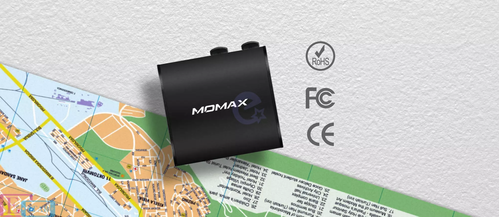 Зарядное устройство Momax 1-World Mini AC Travel Adapter Black (Черный) UA2