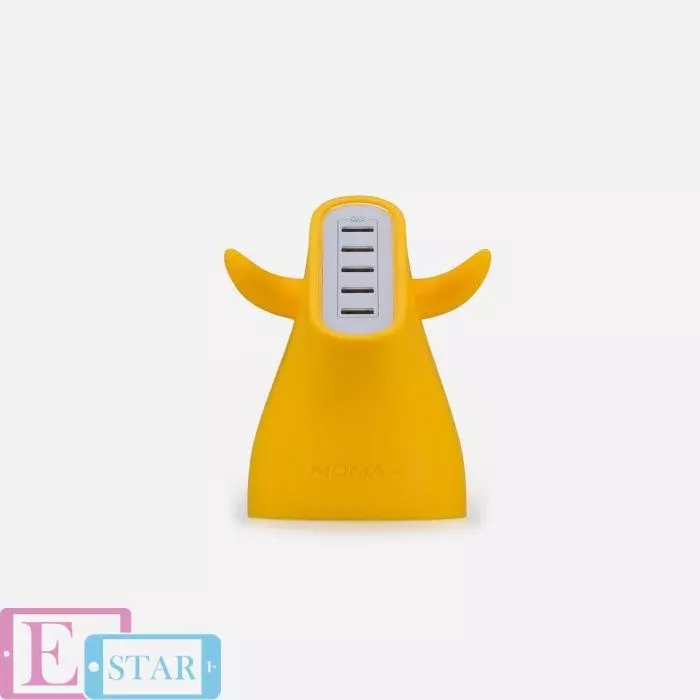 Зарядний пристрій Momax U.Bull 5-port USB Charger Yellow (Жовтий) UM5SUK Зарядний пристрій Momax U.Bull 5-port USB Charger Yellow (Жовтий) UM5SUK