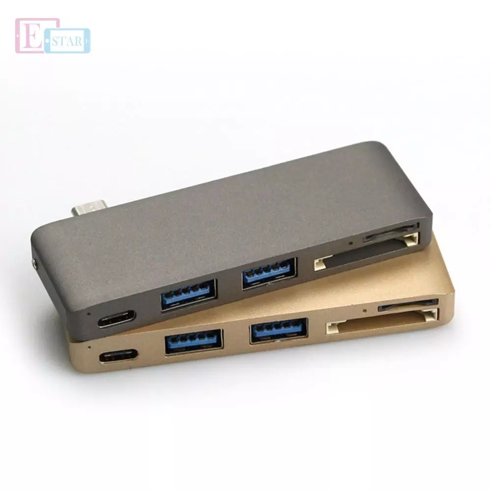 Мультиадаптер Anomaly USB хаб и кард-ридер 5 в 1 Type-С Silver (Серебристый) Мультиадаптер Anomaly USB хаб и кард-ридер 5 в 1 Type-С Silver (Серебристый)