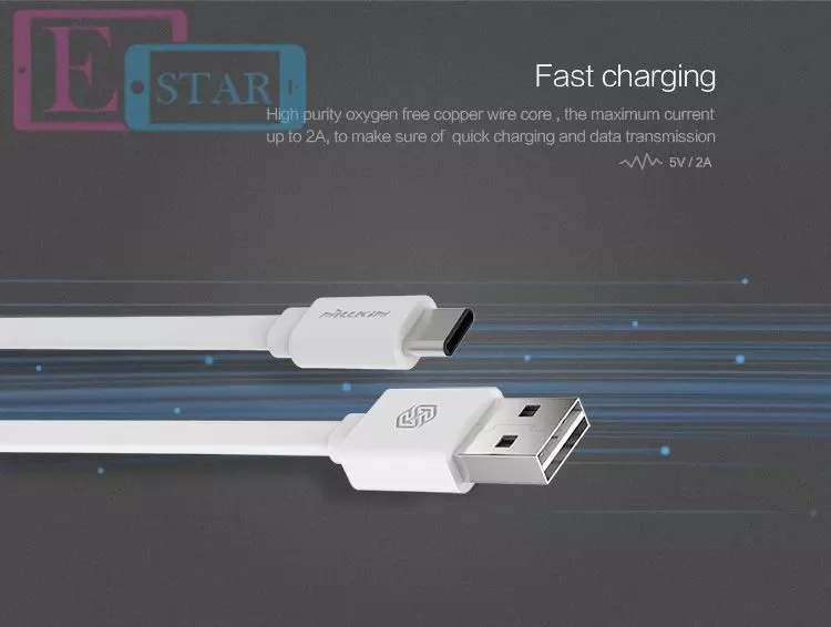 Кабель для заряджання та передачі даних USB Type C Nillkin cable для смартфонів та телефону 1,2 м White (Білий) Кабель для заряджання та передачі даних USB Type C Nillkin cable для смартфонів та телефону 1,2 м White (Білий)