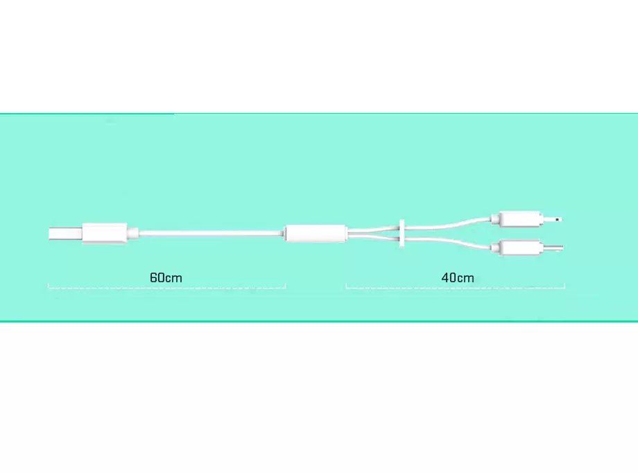 Оригінальний кабель для заряджання Rock 2 в 1 Lightning Micro USB 1m Grey (Сірий) Оригінальний кабель для заряджання Rock 2 в 1 Lightning Micro USB 1m Grey (Сірий)