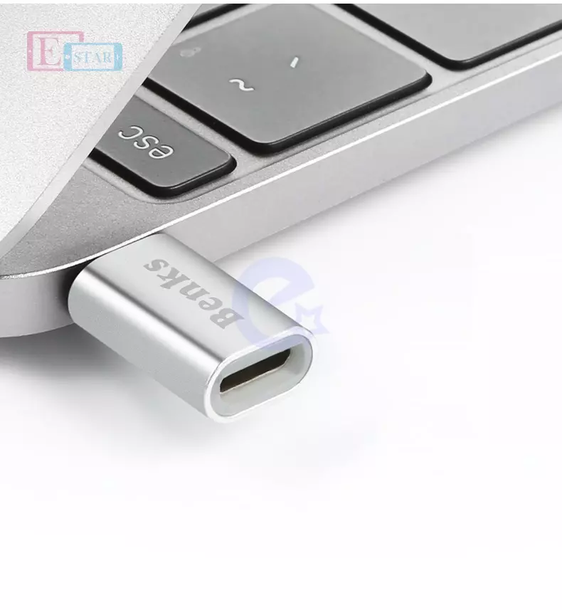 Переходник Benks Micro USB to Type-C OTG Adapter для планшетов и смартфонов Silver (Серебристый)