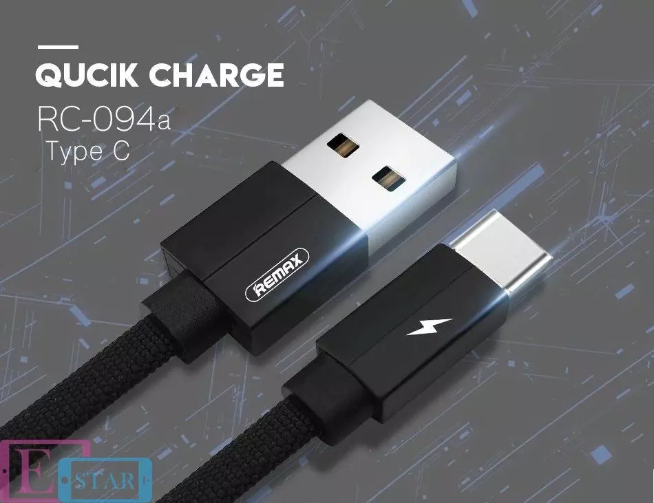 Кабель USB Remax RC-094A Type C 2m Blue (Синий) Кабель USB Remax RC-094A Type C 2m Blue (Синий)
