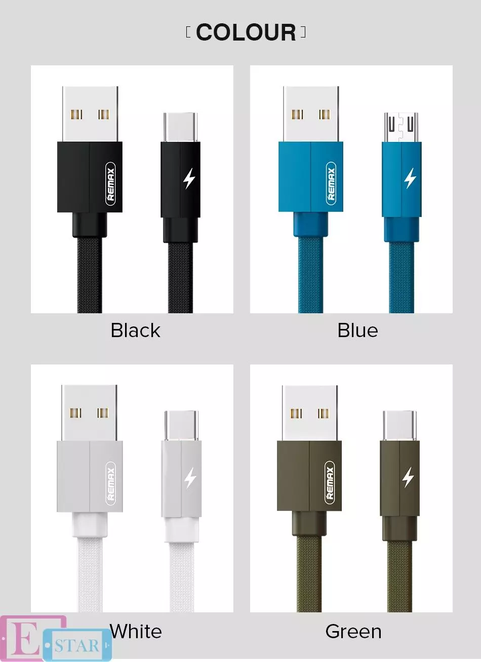 Кабель USB Remax RC-094A Type C 1m Black (Черный) Кабель USB Remax RC-094A Type C 1m Black (Черный)