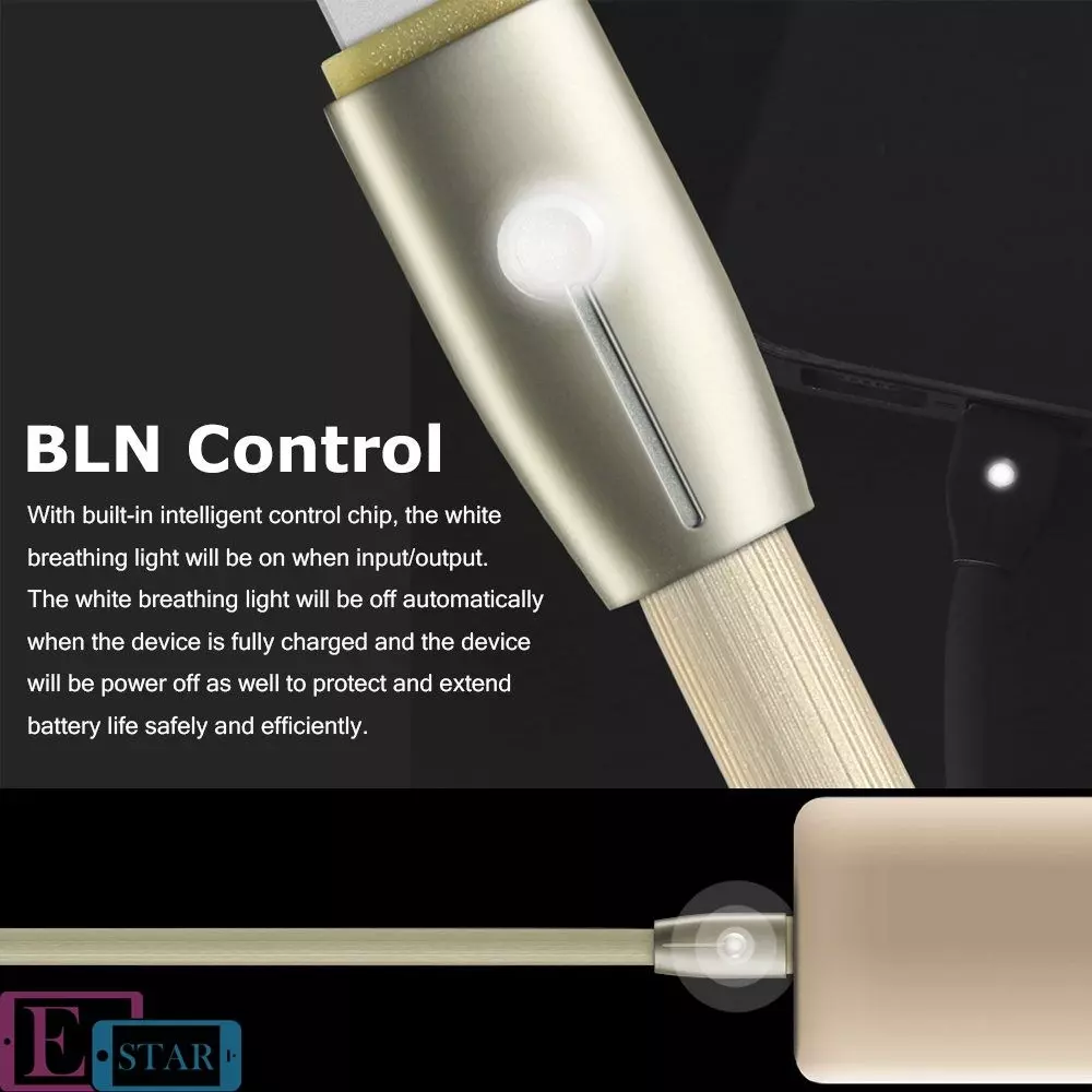 Кабель для заряджання та передачі даних Remax Knight Micro USB 1m Gold (Золото) RC-043m Кабель для заряджання та передачі даних Remax Knight Micro USB 1m Gold (Золото) RC-043m