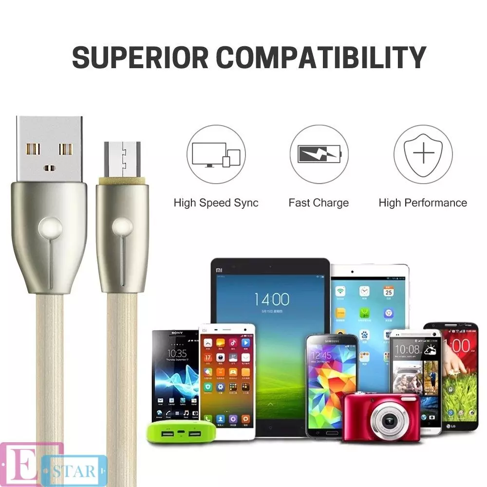 Кабель для заряджання та передачі даних Remax Knight Micro USB 1m Gold (Золото) RC-043m Кабель для заряджання та передачі даних Remax Knight Micro USB 1m Gold (Золото) RC-043m