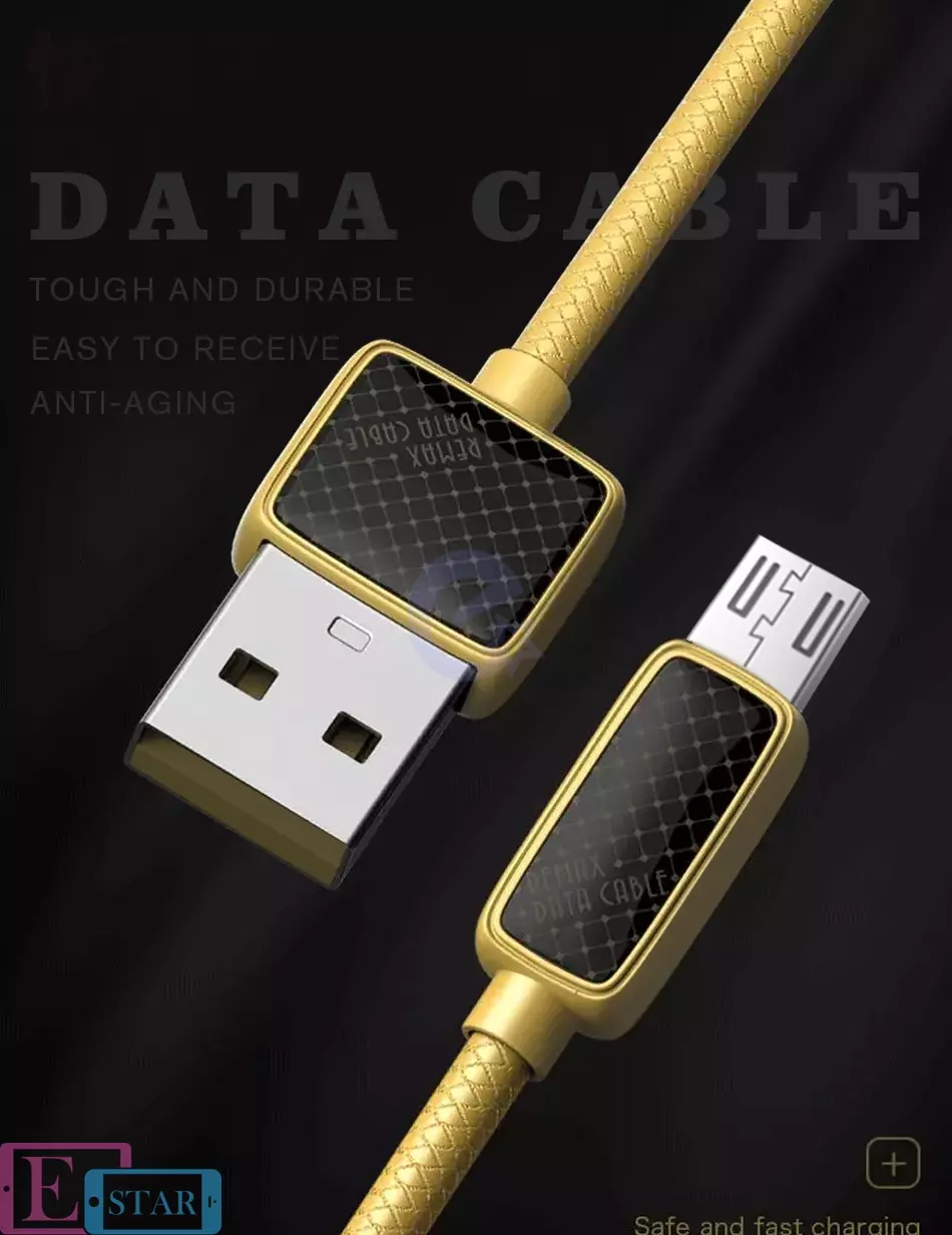 Кабель для зарядки Remax Micro USB 2.1A Gold (Золото) RC-098m