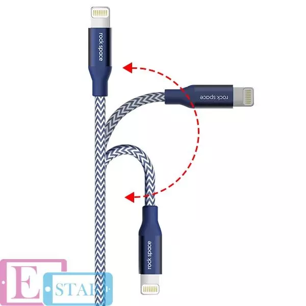 Кабель для зарядки и передачи данных Rock Space M4 Metal Charge & Sync round cable Red (Красный) Кабель для зарядки и передачи данных Rock Space M4 Metal Charge & Sync round cable Red (Красный)