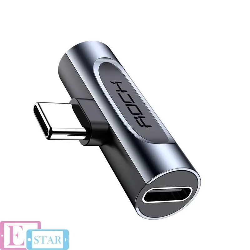 Адаптер Rock Type-C Metal Charge&Audio 2 in 1 version A Gray (Серый) RCB0669 Адаптер Rock Type-C Metal Charge&Audio 2 in 1 version A Gray (Серый) RCB0669