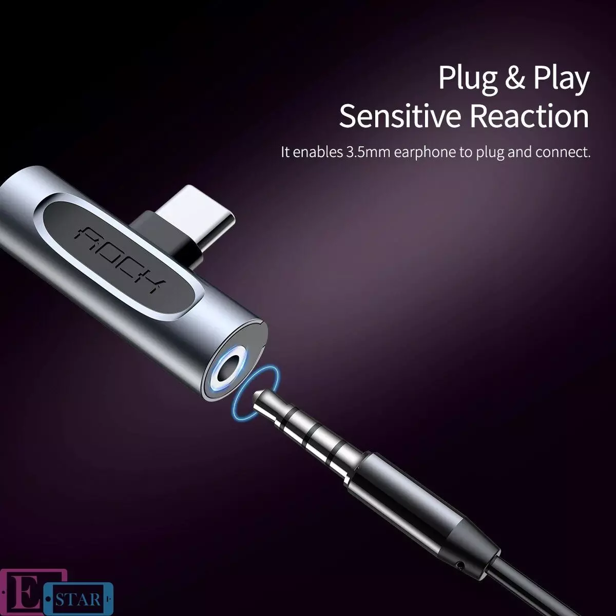 Адаптер Rock Type-C Metal Charge&Audio 2 in 1 version A Gray (Серый) RCB0669 Адаптер Rock Type-C Metal Charge&Audio 2 in 1 version A Gray (Серый) RCB0669