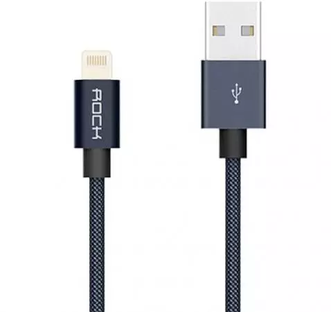 Кабель для зарядки и передачи данных Rock Metal Charge & Sync Round Cable 100cm Lightning Rose Gold (Розовое Золото) RCB0432 Кабель для зарядки и передачи данных Rock Metal Charge & Sync Round Cable 100cm Lightning Rose Gold (Розовое Золото) RCB0432