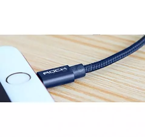 Кабель для зарядки и передачи данных Rock Metal Charge & Sync Round Cable 100cm Lightning Rose Gold (Розовое Золото) RCB0432 Кабель для зарядки и передачи данных Rock Metal Charge & Sync Round Cable 100cm Lightning Rose Gold (Розовое Золото) RCB0432