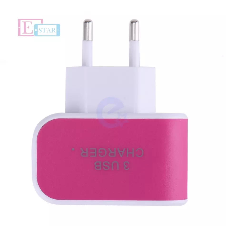 Сетевая зарядка для смартфона Anomaly Travel 3USB 3.1A Pink (Розовый)