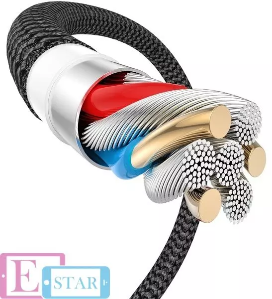 Кабель T-PHOX Jagger T-L814 Lightning - 1m Grey (Серый)