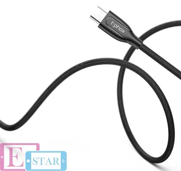 Кабель T-PHOX Mini T-C807 Type-C - 1.2m Black (Черный)