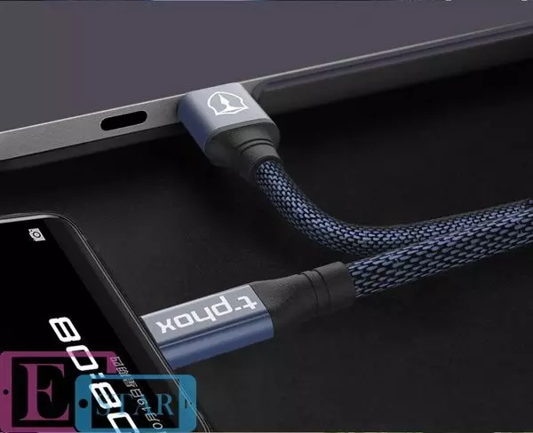 Кабель T-PHOX Speed ​​T-C810 Type-C - 1.2m Black (Чорний) T-C810 Black