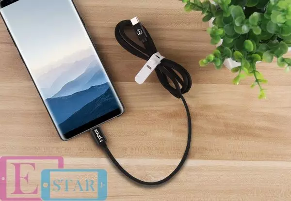 Кабель T-PHOX Speed ​​T-CC811 Type-C to Type-C 2.0 - 1m Black (Чорний) T-CC811 Black