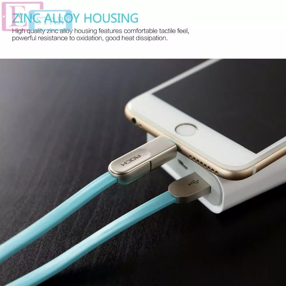 Высокоскоростной кабель для зарядки Rock Cobblestone 2 in 1 Lightning + Micro USB Charge&Sync для смартфонов 1 м Black (Черный) Высокоскоростной кабель для зарядки Rock Cobblestone 2 in 1 Lightning + Micro USB Charge&Sync для смартфонов 1 м Black (Черный)