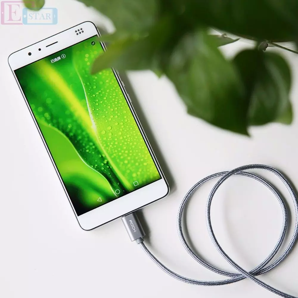 Высокоскоростной кабель для зарядки и передачи данных Rock USB - Type C для смартфонов и телефона 1.8 м Rose Gray (Серый) Высокоскоростной кабель для зарядки и передачи данных Rock USB - Type C для смартфонов и телефона 1.8 м Rose Gray (Серый)