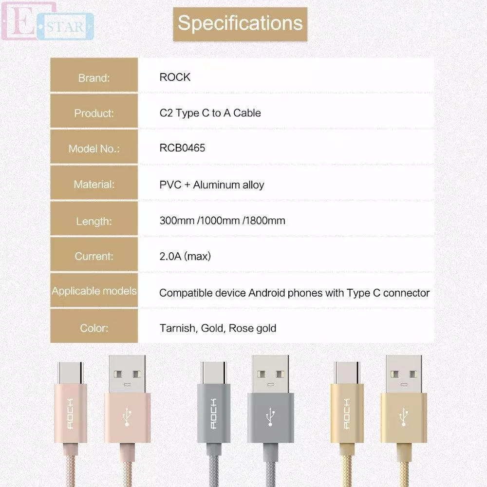 Высокоскоростной кабель для зарядки и передачи данных Rock USB - Type C для смартфонов и телефона 1.8 м Rose Gray (Серый) Высокоскоростной кабель для зарядки и передачи данных Rock USB - Type C для смартфонов и телефона 1.8 м Rose Gray (Серый)