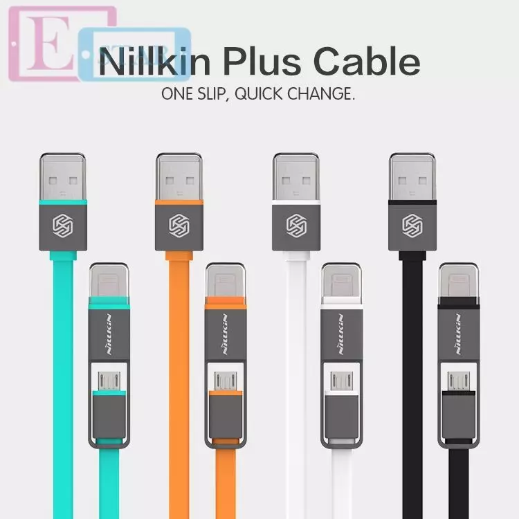 Высокоскоростной кабель для зарядки и передачи данных USB MicroUsb Nillkin Plus для смартфонов и телефона 1,2 м Black (Черный) Высокоскоростной кабель для зарядки и передачи данных USB MicroUsb Nillkin Plus для смартфонов и телефона 1,2 м Black (Черный)
