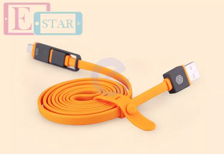Высокоскоростной кабель для зарядки и передачи данных USB MicroUsb Nillkin Plus для смартфонов и телефона 1,2 м Orange (Оранжевый)