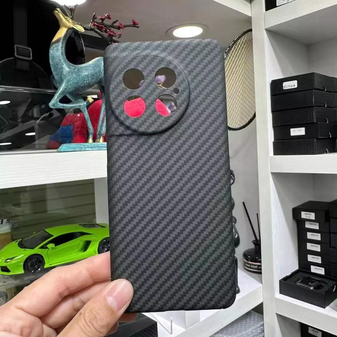 Преміальний чохол бампер для OnePlus 11 Anomaly Carbon Plaid (Закритий модуль камери) Black (Чорний)