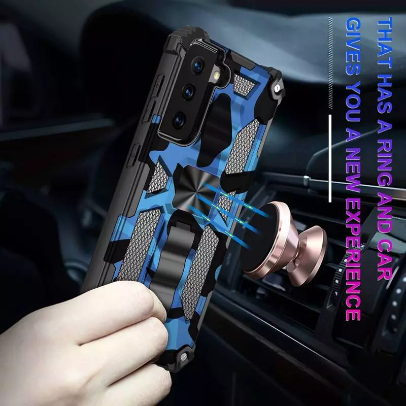 Противоударный чехол бампер для Xiaomi Redmi A1 Plus / Redmi A2+ Anomaly Hybrid Armor (встроенная подставка) Rose Gold (Розовое Золото)