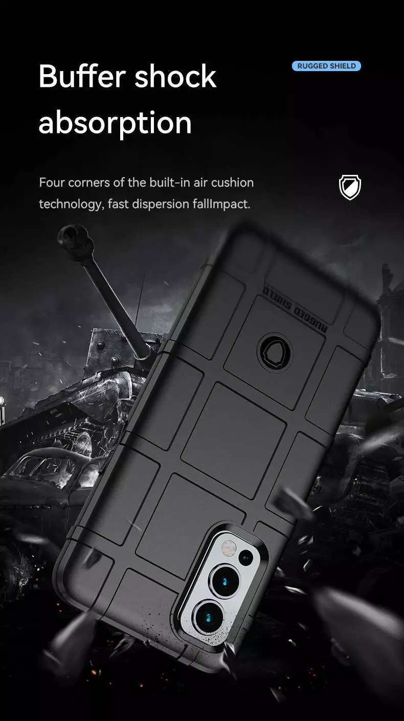 Протиударний чохол бампер для Nokia C21 Anomaly Rugged Shield Black (Чорний)