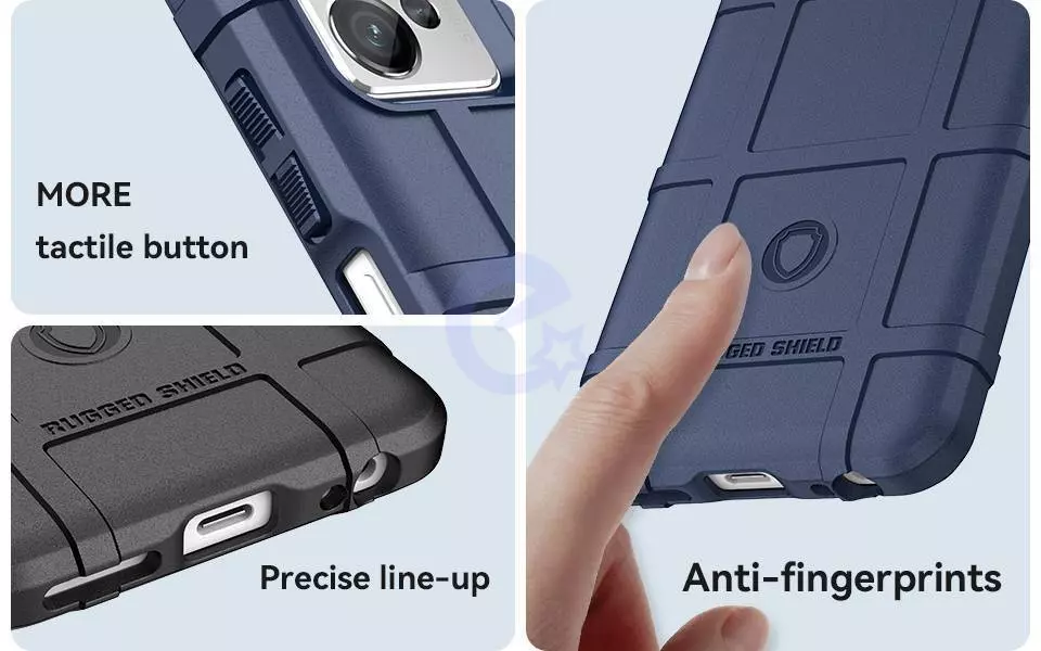 Противоударный чехол бампер для Realme C33 / C33 2023 Anomaly Rugged Shield Blue (Синий)