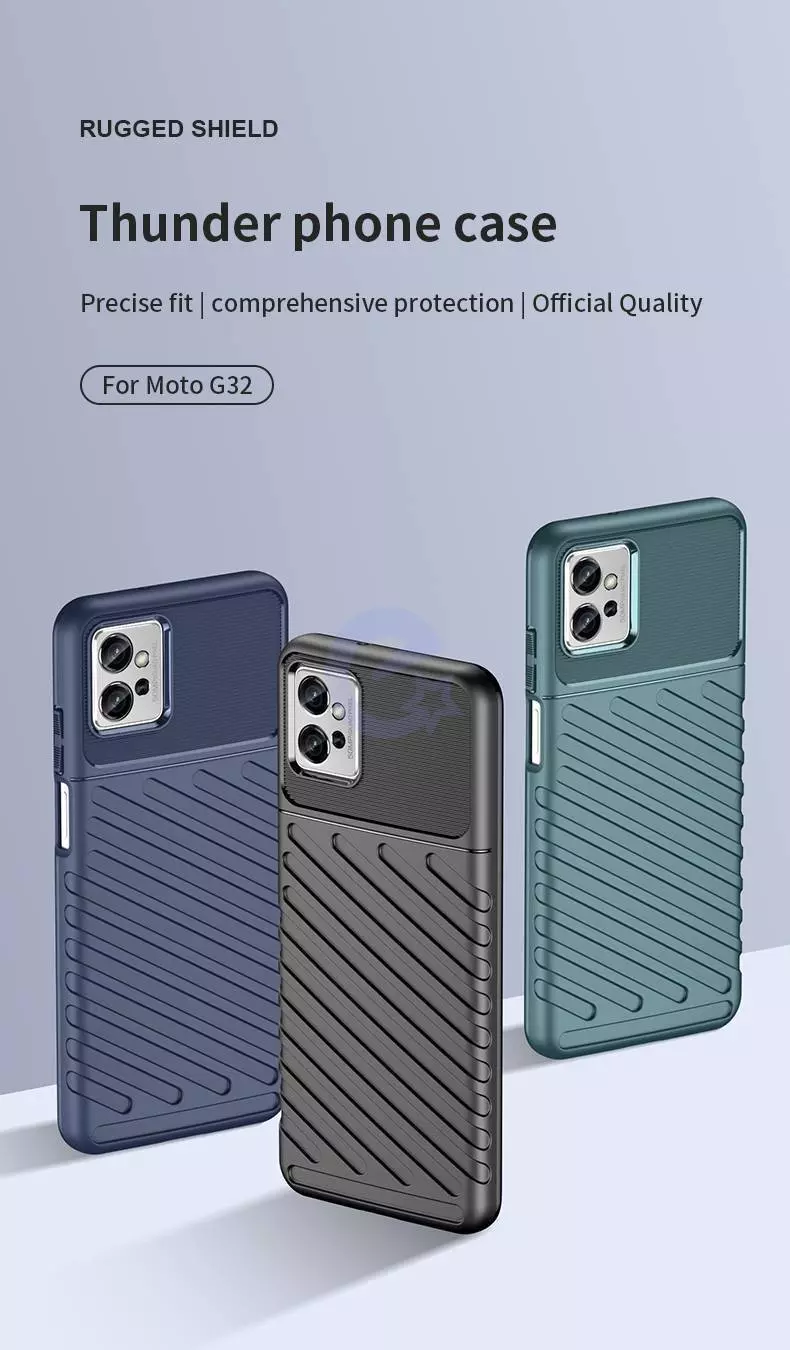 Протиударний чохол бампер для Motorola Moto E13 Anomaly Thunder Black (Чорний)