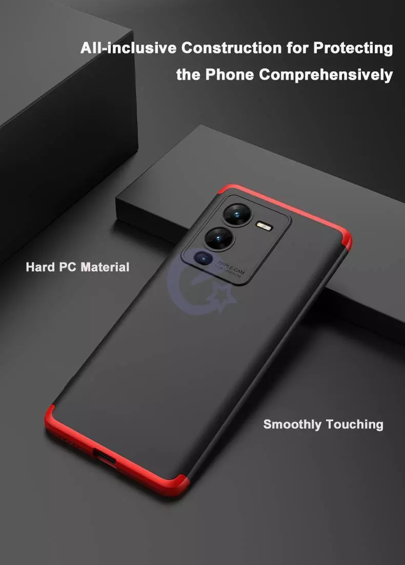 Ультратонкий чехол бампер для Motorola Moto G72 GKK Dual Armor Black (Черный)
