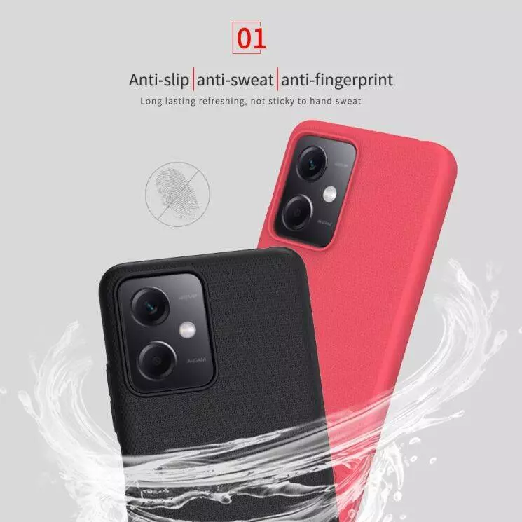 Протиударний чохол бампер Nillkin Super Frosted Shield для Xiaomi Redmi Note 12 5G / Poco X5 Blue (Синій)