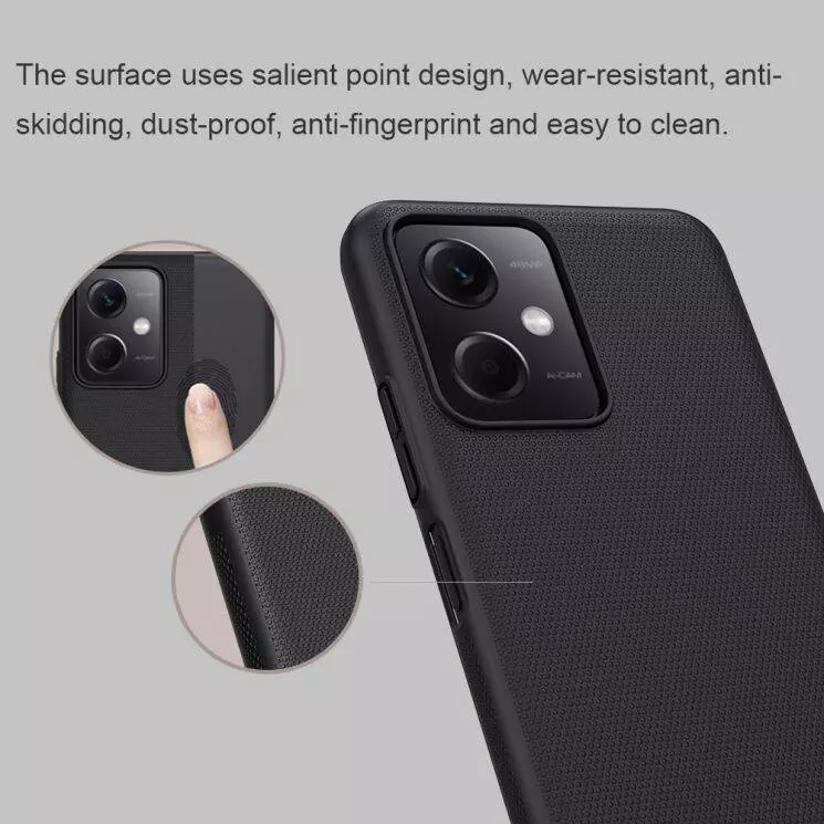 Протиударний чохол бампер Nillkin Super Frosted Shield для Xiaomi Redmi Note 12 5G / Poco X5 Blue (Синій)