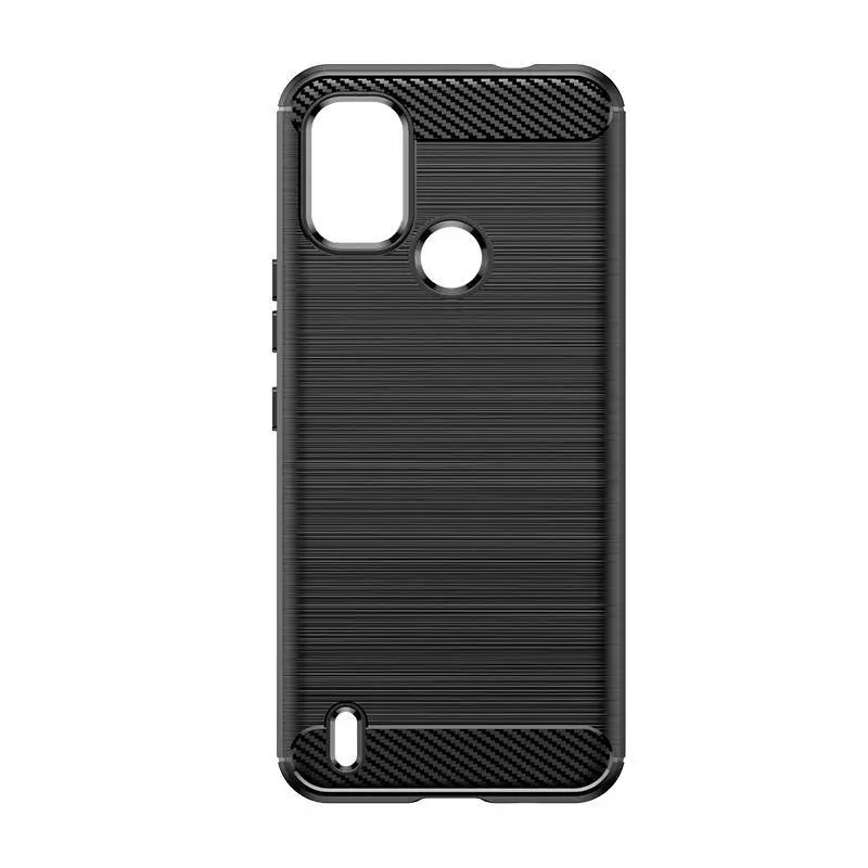 Противоударный чехол бампер для Motorola Moto E13 iPaky Carbon Fiber Blue (Синий)