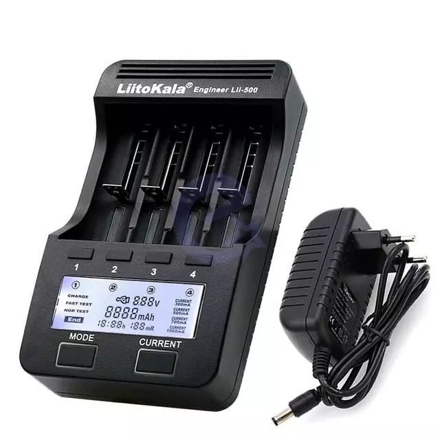 Зарядний пристрій для акумуляторів LiitoKala Lii-500S Black (Чорний)