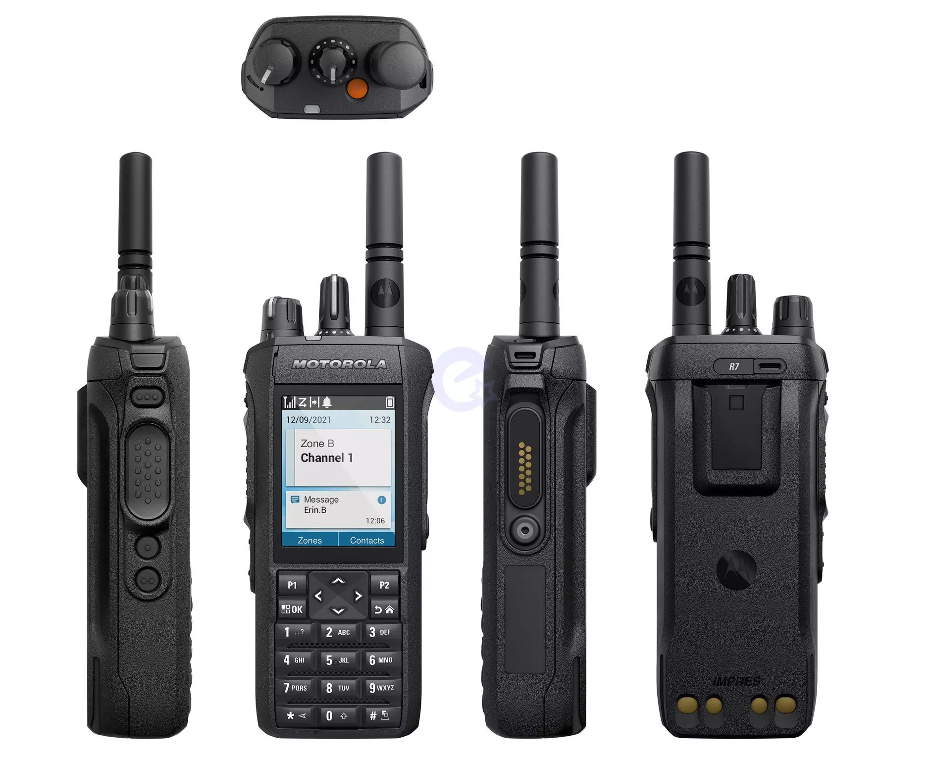 Рація Motorola MotoTRBO R7 VHF (136-174 МГц) Цифро-аналогова Black (Чорна) MDH06JDN9XA2AN