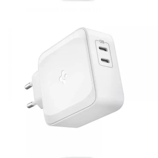 Мережевий зарядний пристрій Spigen PE2007EU Powerarc 2-port PD60W QC3.0 White (Білий) ACH02693