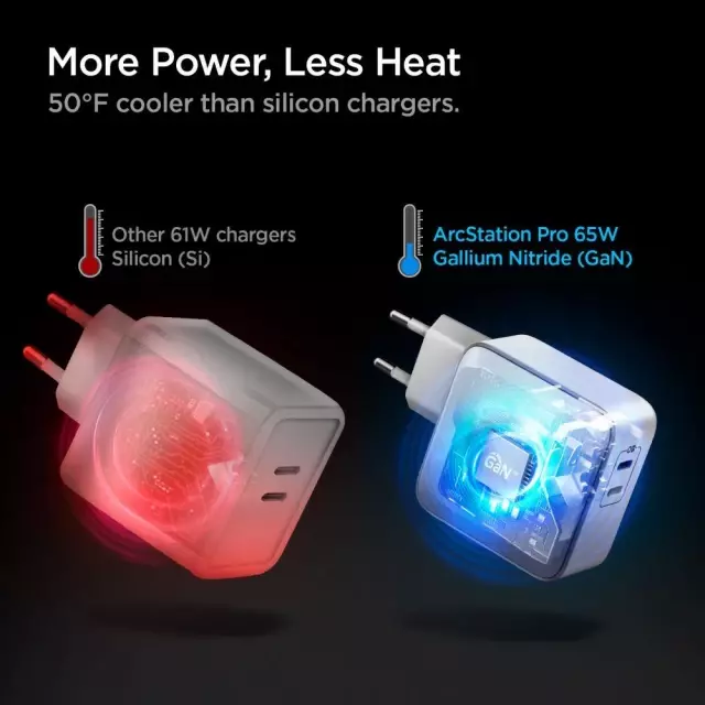 Мережевий зарядний пристрій Spigen PE2007EU Powerarc 2-port PD60W QC3.0 White (Білий) ACH02693