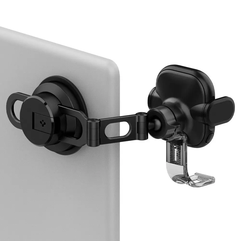 Автомобильный держатель для смартфона Spigen UTS35W Onetap Universal Windshield &amp; Dashboard Car Mount Wireless Charger Black (Черный) ACP01280