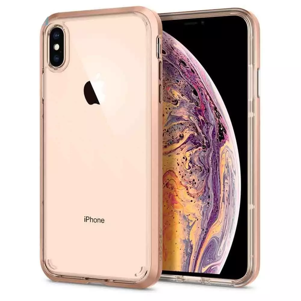 Протиударний чохол бампер Spigen Neo Hybrid Crystal для iPhone X / Xs Blush Gold (Рум'яне золото) Протиударний чохол бампер Spigen Neo Hybrid Crystal для iPhone X / Xs Blush Gold (Рум'яне золото)