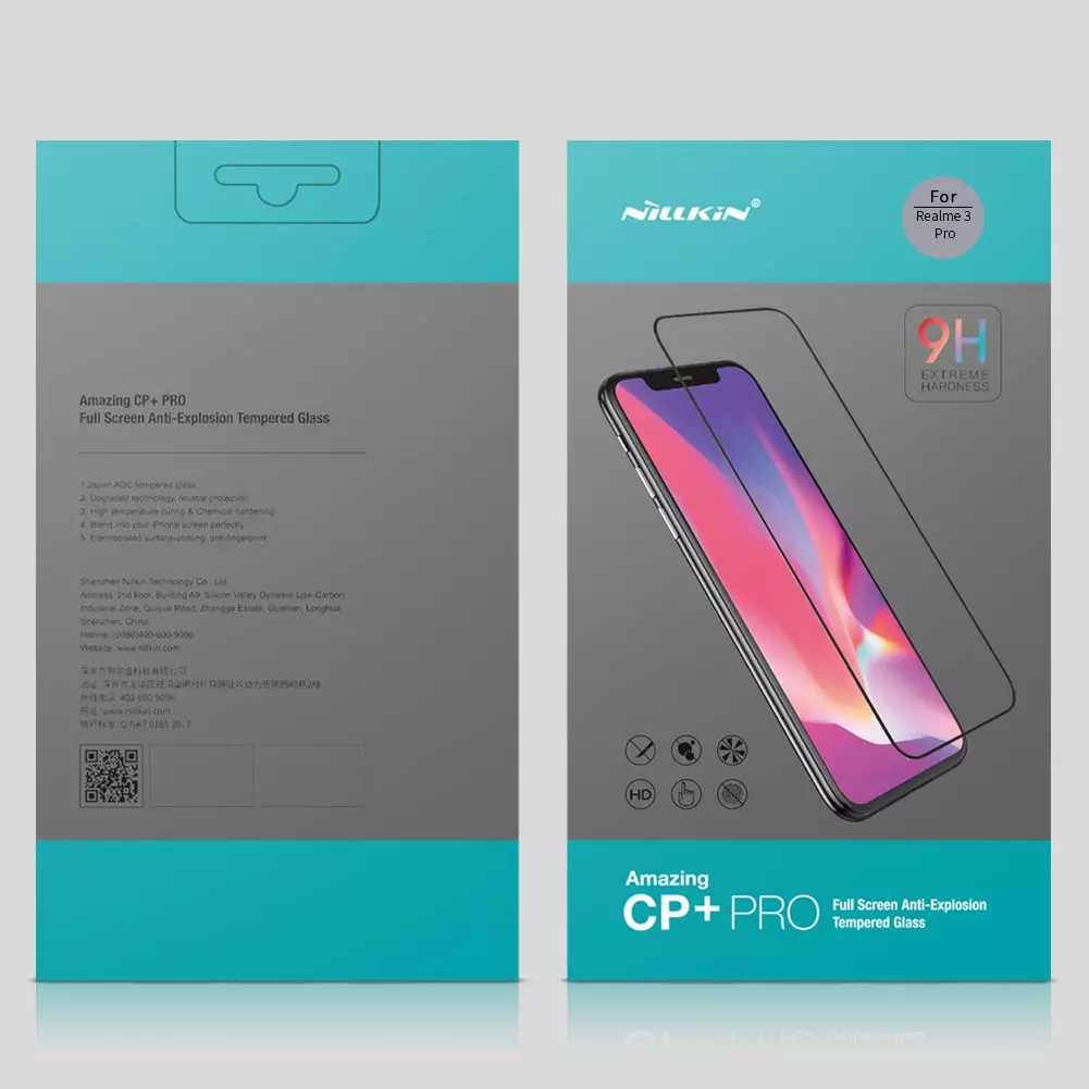Закаленное защитное стекло Nillkin CP+ PRO для Realme 3 Pro / 5 Pro Black (Черный)