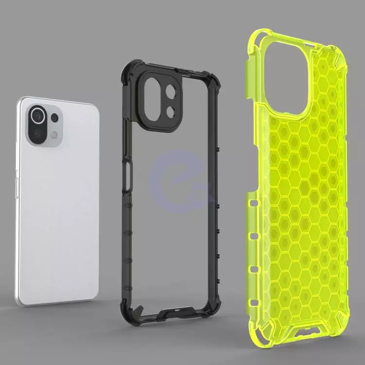 Протиударний чохол бампер для Xiaomi Mi 11 Lite / 11 Lite 5G NE Anomaly Plasma Green (Зелений)