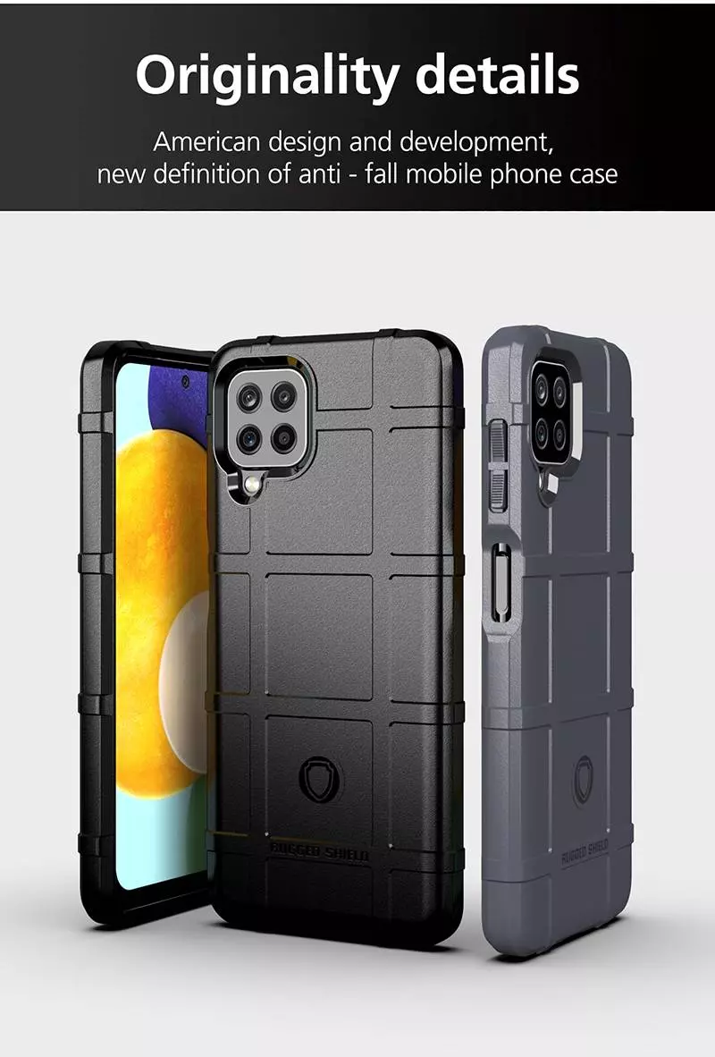 Противоударный чехол бампер для Samsung Galaxy A22 / Galaxy M32 / Galaxy M22 Anomaly Rugged Shield Black (Черный)