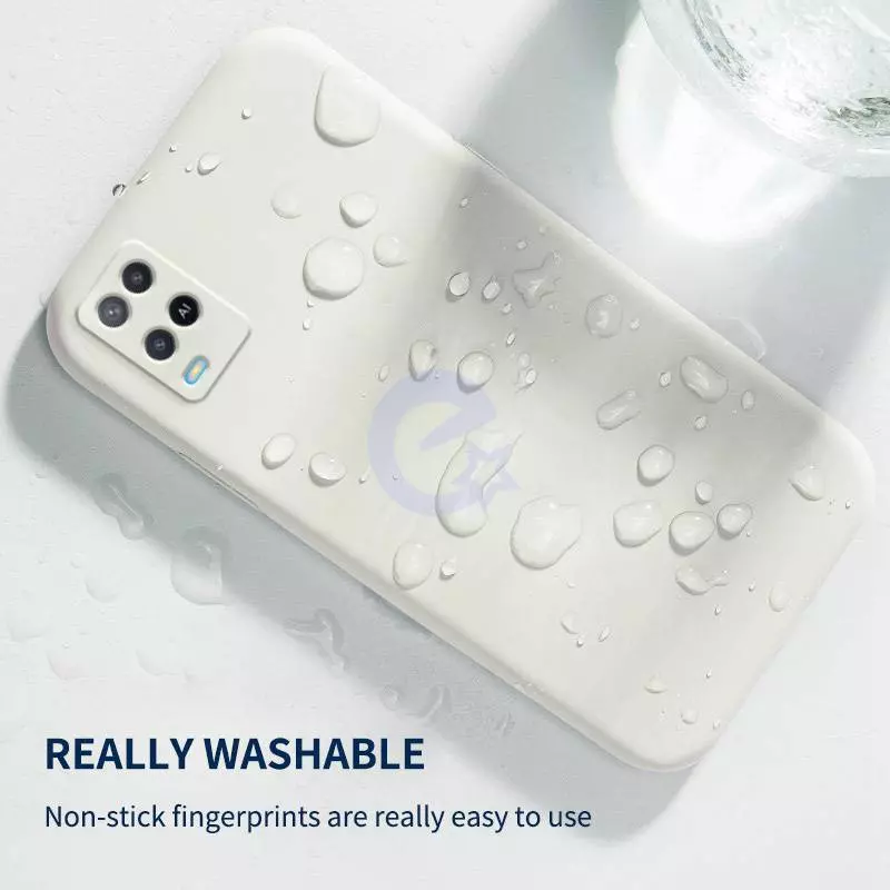 Чехол бампер для Oppo A54 / A55 / A16 / A16s Anomaly Silicone (с микрофиброй) Blue (Синий)