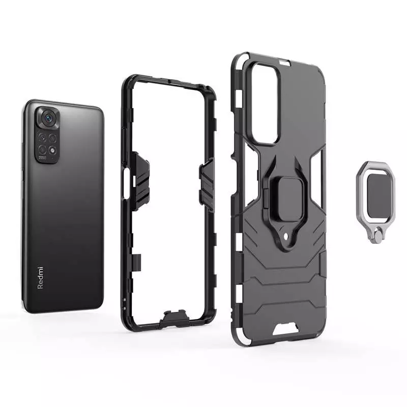 Чохол бампер для Xiaomi Redmi A1 / Redmi A2 Anomaly Defender S (з кільцем-тримачем) Black (Чорний) Чохол бампер для Xiaomi Redmi A1 / Redmi A2 Anomaly Defender S (з кільцем-тримачем) Black (Чорний)
