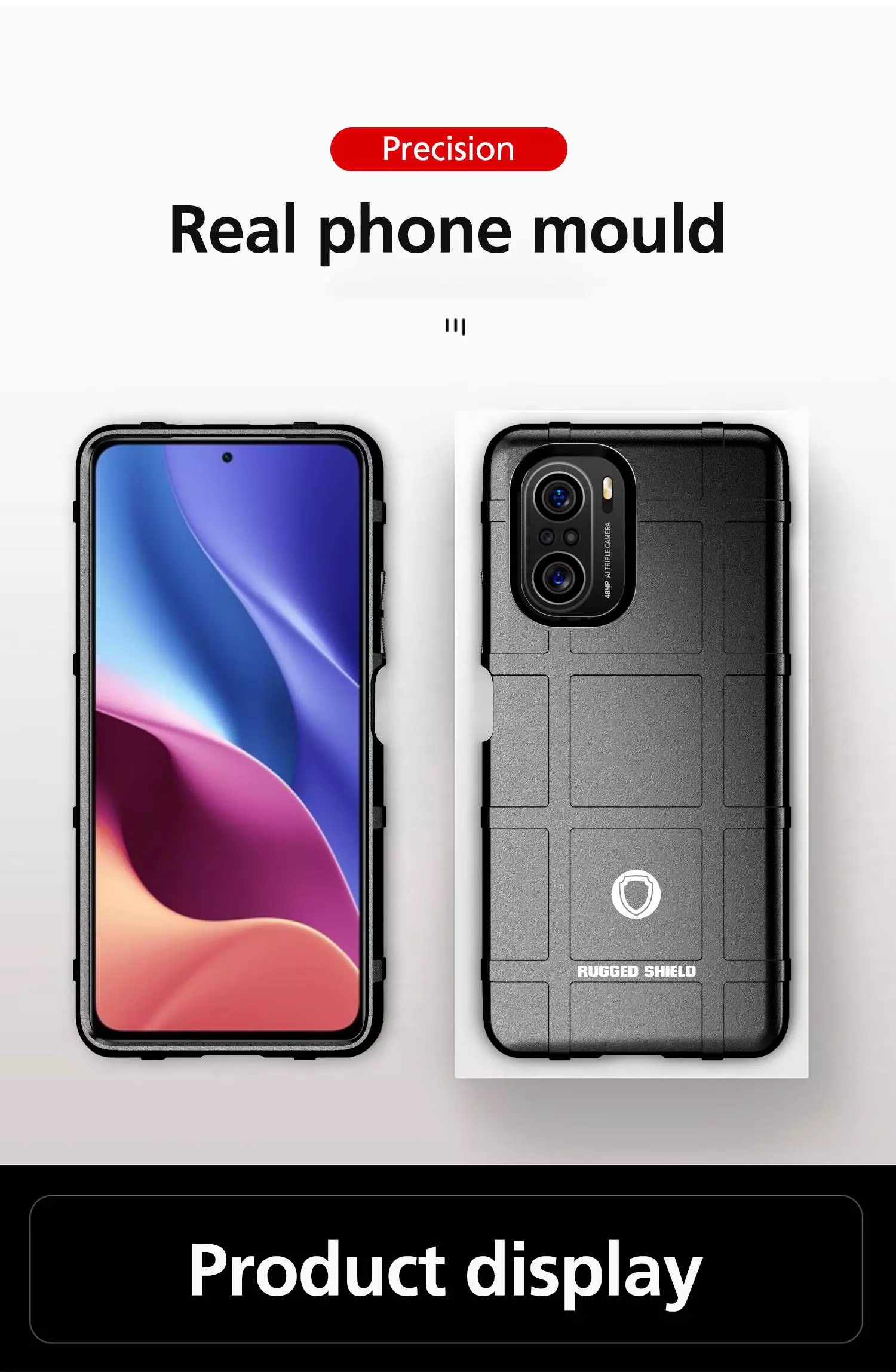 Протиударний чохол бампер для Xiaomi Mi 11i / Poco F3 / Redmi K40 / Redmi K40 Pro Anomaly Rugged Shield Blue (Синій)