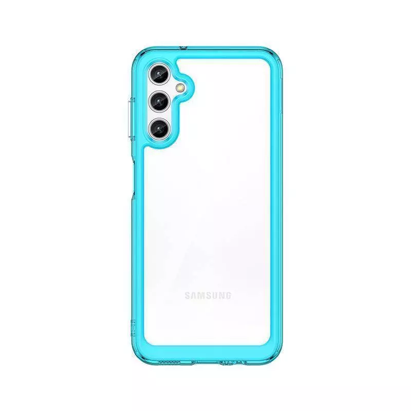 Чехол бампер для Samsung Galaxy S22 Anomaly Fans Transparent Blue (Прозрачный Синий)